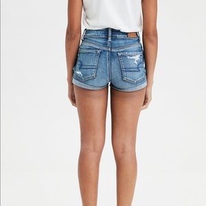 American Eagle Outfitters light wash denim shorts